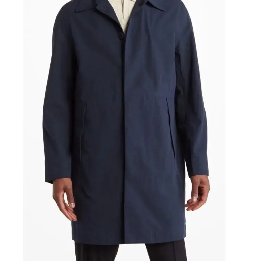 NWT Brady Jacket Mens Large Tunnel Trench Dark Sapphire Trench Coat $ 398.00